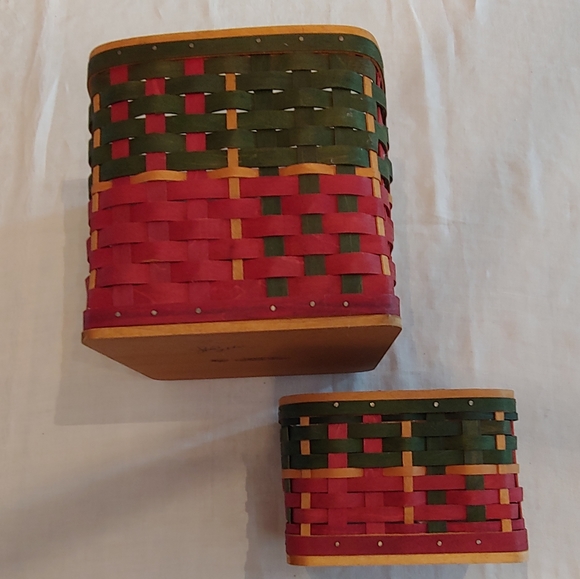 Longaberger Holiday Hearth Basket Set - Picture 3 of 8